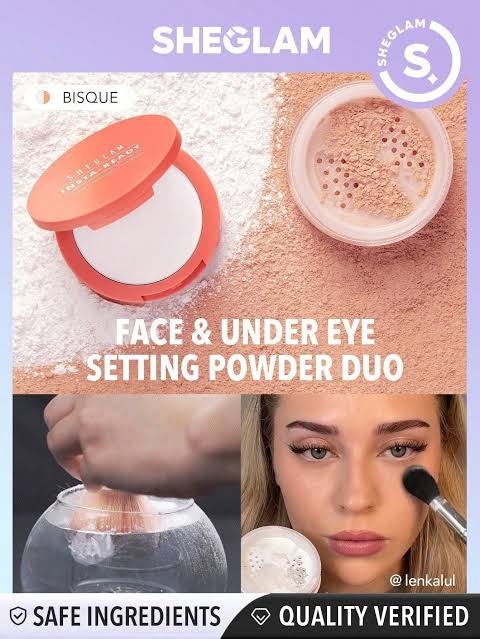 Sheglam Insta-Ready Face & Under Eye Setting Powder Duo