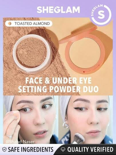 Sheglam Insta-Ready Face & Under Eye Setting Powder Duo