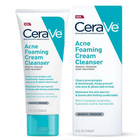 CeraVe Acne Foaming Cream Cleanser at Makeup Blush Studio